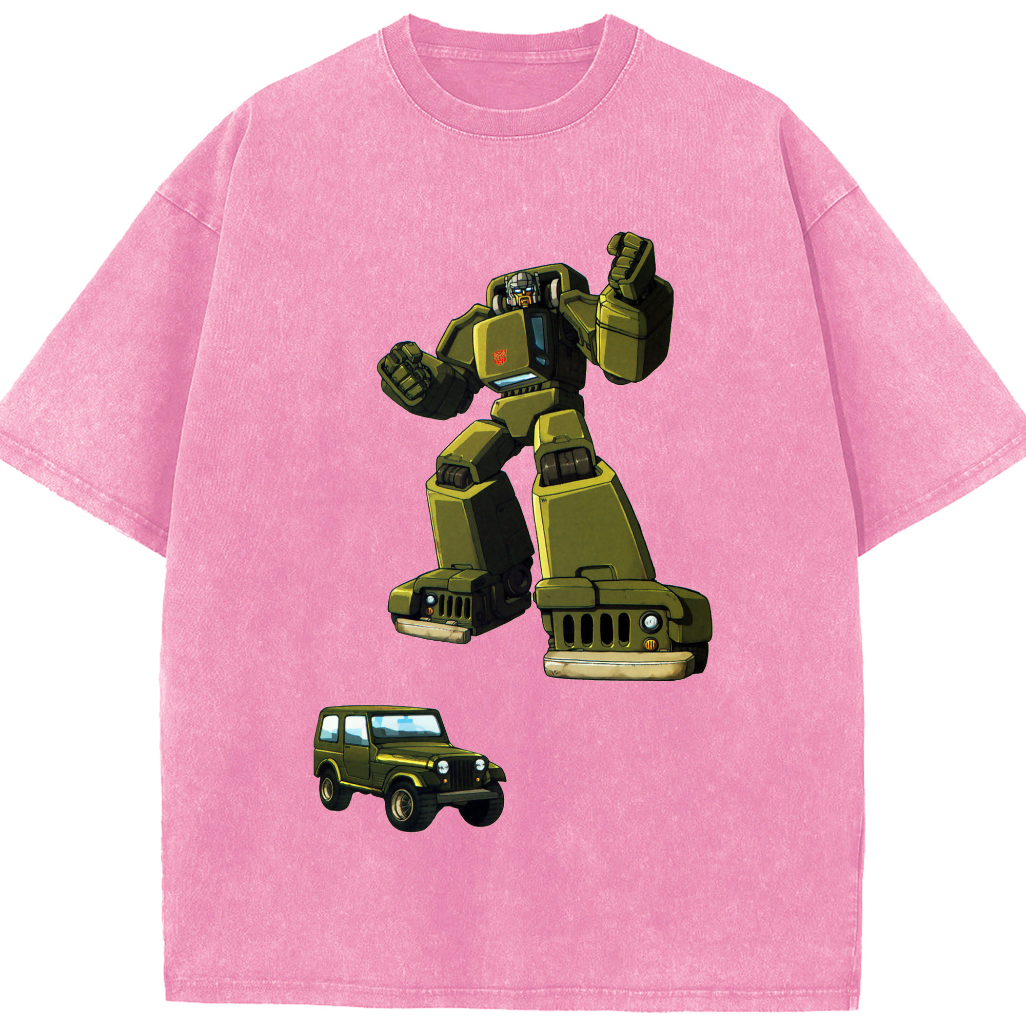 （画像用）  綿100% ヴィンテージ風 半袖Tシャツ（フロントプリント）